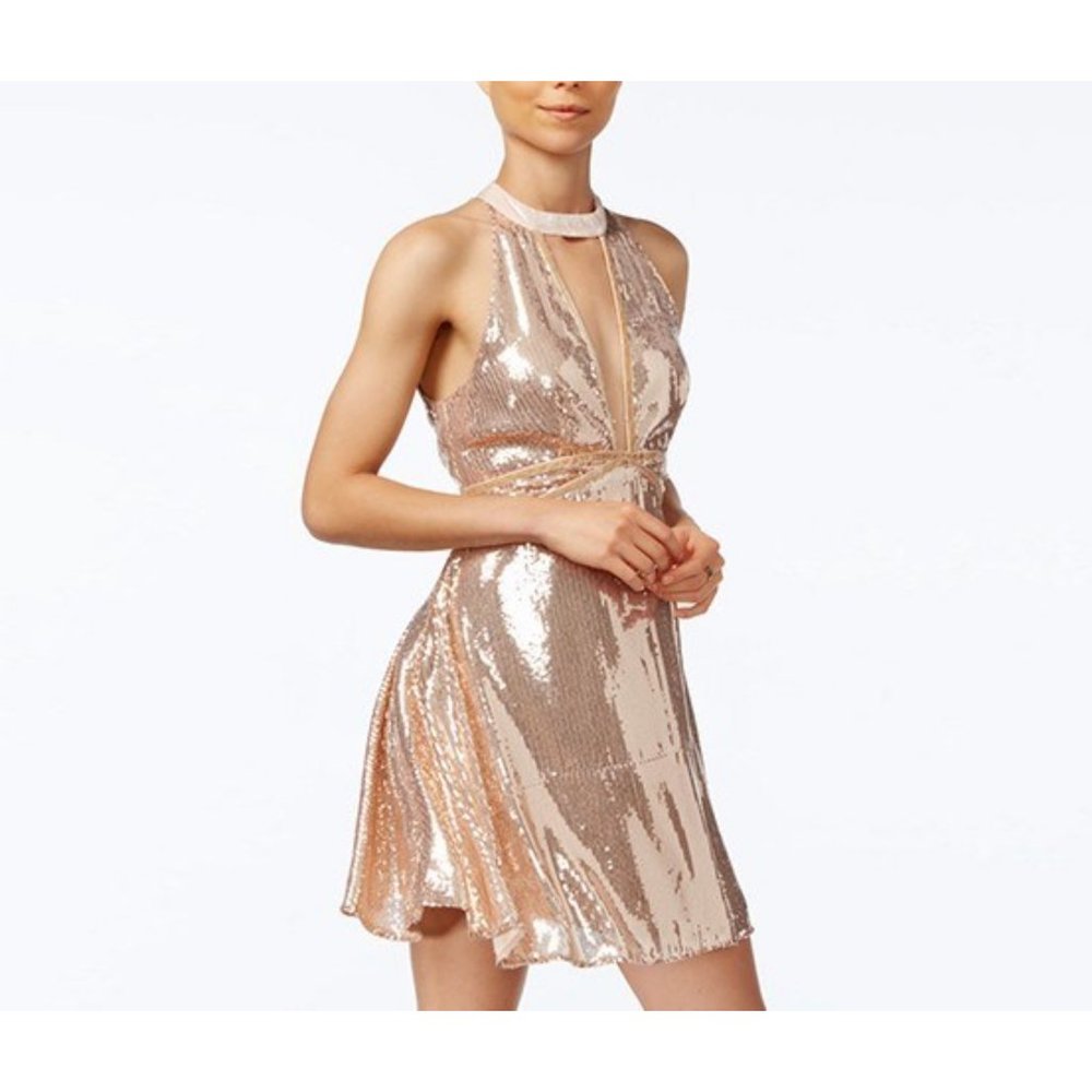 NWT - Free People Mini Dress Rose Color, Size 8 (equal size M) - Picture 2 of 5